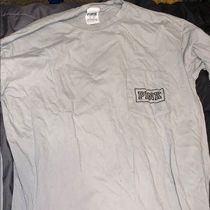 Long sleeve gray PINK shirt